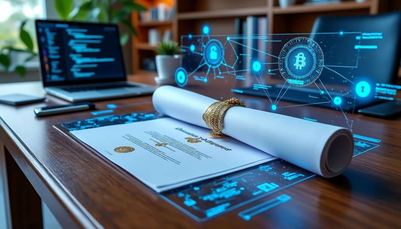 obtenez une certification sécurisée et infalsifiable de vos diplômes universitaires grâce à l'enregistrement sur le registre des blockchains, garantissant authenticité et confiance.